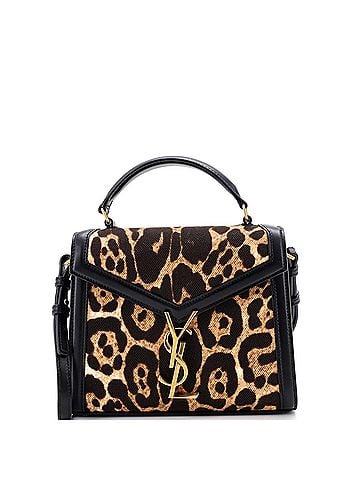 Saint Laurent Cassandra Top Handle Bag Printed Canvas with Leather Mini (view 1)