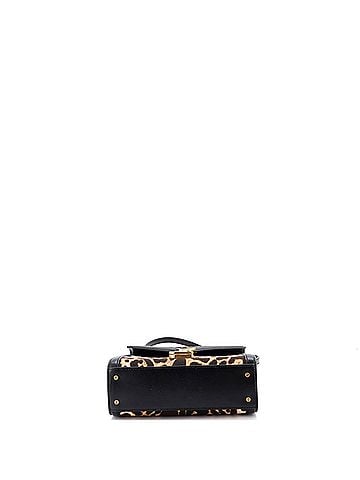 Saint Laurent Cassandra Top Handle Bag Printed Canvas with Leather Mini (view 2)