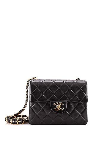 Chanel Vintage Square Classic Single Flap Bag Quilted Lambskin Mini (view 1)