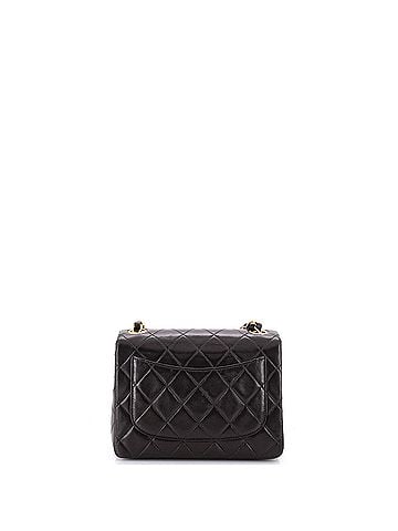 Chanel Vintage Square Classic Single Flap Bag Quilted Lambskin Mini (view 2)