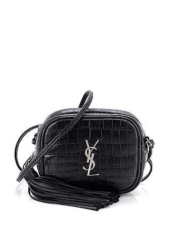 Saint Laurent Classic Monogram Blogger Crossbody Bag Crocodile Embossed Leather Small (view 1)