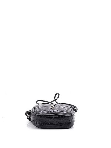 Saint Laurent Classic Monogram Blogger Crossbody Bag Crocodile Embossed Leather Small (view 2)