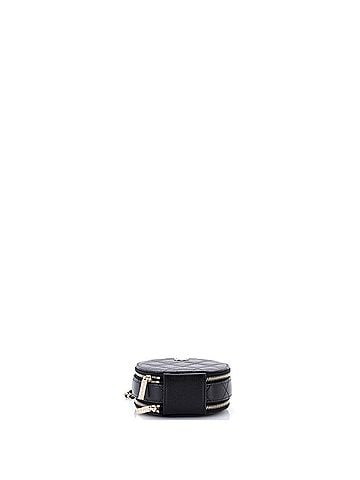 Chanel Handle with Care Round Vanity Case with Chain Quilted Caviar Small (view 2)