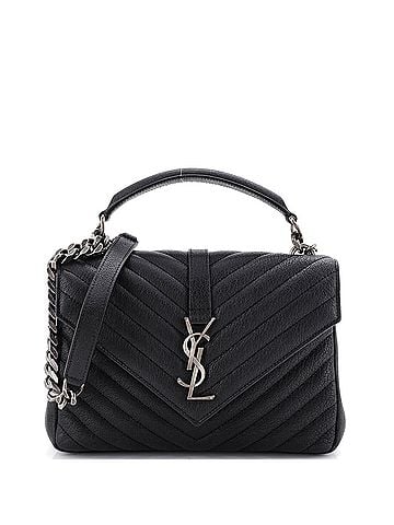 Saint Laurent Classic Monogram College Bag Matelasse Chevron Leather Medium (view 1)