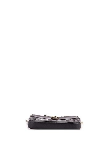 Chanel Mademoiselle Vintage Double Zip Clutch with Chain Quilted Sheepskin (view 2)