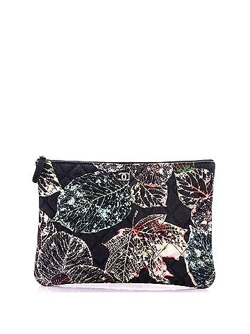 Chanel O Case Clutch Quilted Printed Canvas Medium (view 1)