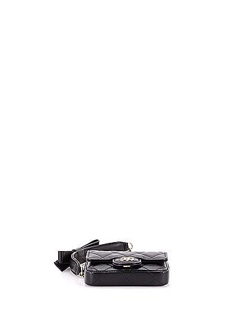 Chanel Bow Strap Card Holder on Chain Quilted Lambskin (view 2)