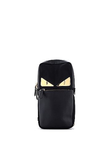 Fendi Monster Sling Bag Nylon and Leather Medium (view 1)