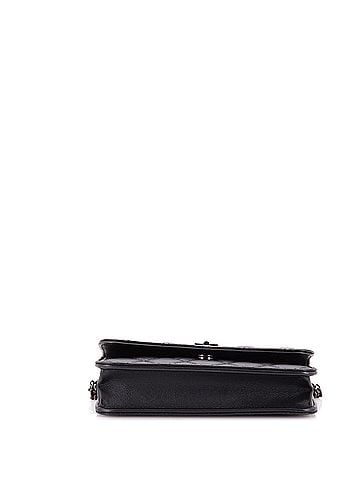 Chanel So Black Reissue 2.55 Flap Phone Holder with Chain Quilted Aged Calfskin (view 2)