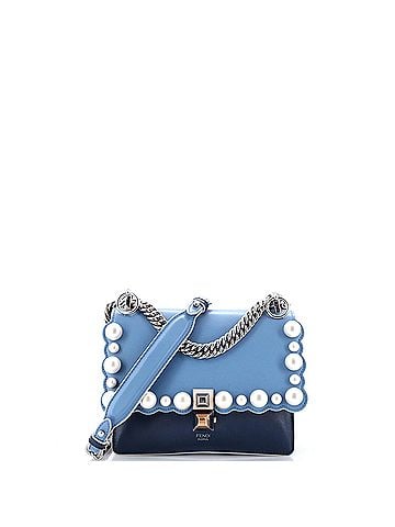 Fendi Kan I Bag Pearl Embellished Leather Small (view 1)