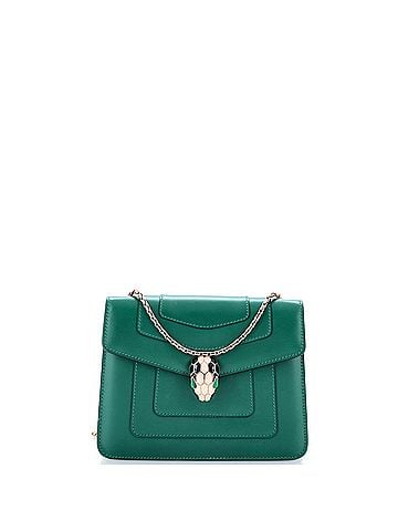 Bvlgari Serpenti Forever Square Shoulder Bag Leather Small (view 1)