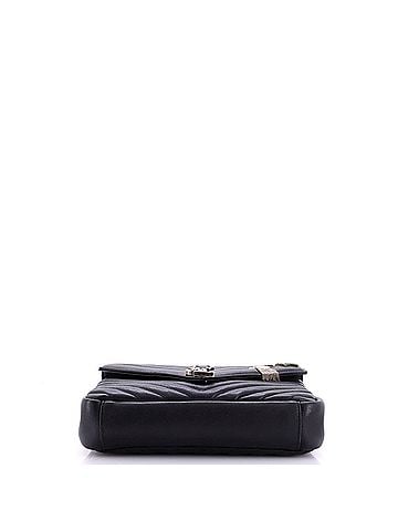 Saint Laurent Classic Monogram College Bag Matelasse Chevron Leather Medium (view 2)