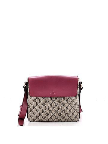 Gucci Flap Messenger Bag GG Coated Canvas with Leather Medium (view 1)