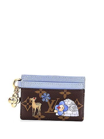 Louis Vuitton LV Charms Card Holder Limited Edition Christmas Animation Monogram Canvas (view 1)