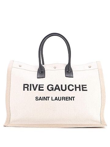 Saint Laurent Rive Gauche Shopper Tote Canvas Large (view 1)