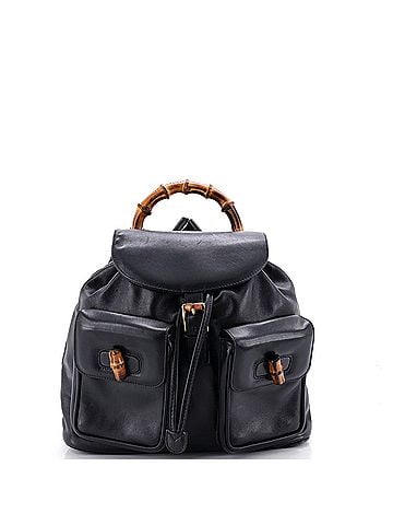 Gucci Vintage Bamboo Backpack Leather Medium (view 1)