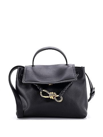 Bottega Veneta Ciao Ciao Top Handle Bag Leather with Intrecciato Detail Small (view 1)