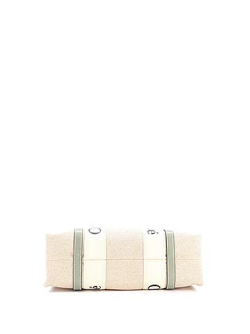Chloé Woody Tote Canvas with Leather Medium (view 2)