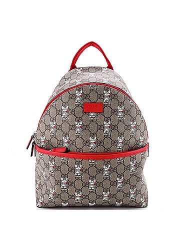 Gucci Children's Zip Backpack Printed GG Coated Canvas Small (view 1)