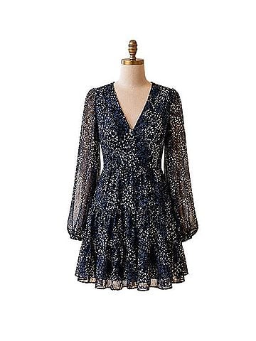 Ted Baker London Trissa Metallic  Cocktail Dress (view 1)