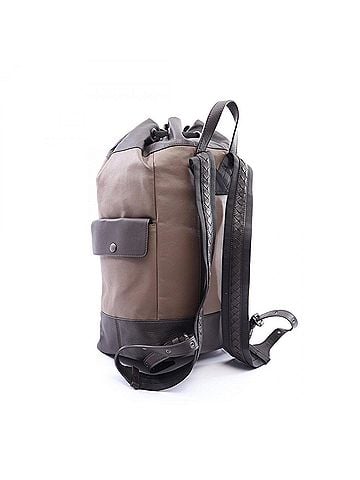Bottega Veneta Bottega Veneta Intrecciato Backpack/Handbag, Leather, Men's, Gray/Brown/Multicolor (view 2)