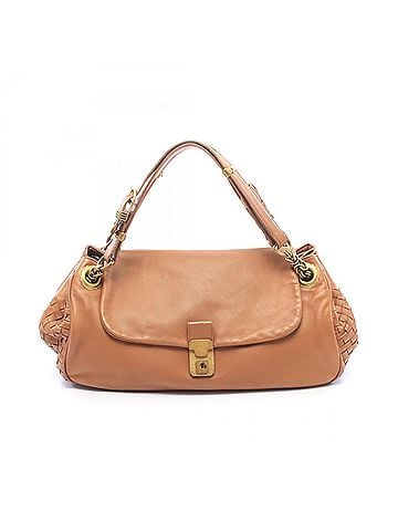 Bottega Veneta Bottega Veneta Intrecciato Handbag, Lambskin Leather, Women's, Brown (view 1)