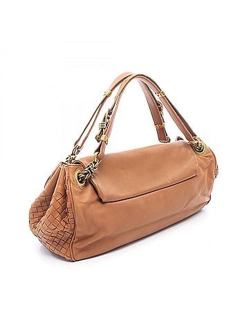 Bottega Veneta Bottega Veneta Intrecciato Handbag, Lambskin Leather, Women's, Brown (view 2)