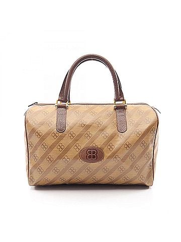 Balenciaga Balenciaga BB Monogram Tote Bag Handbag, Coated Canvas Leather, Women's, Beige/Brown (view 1)