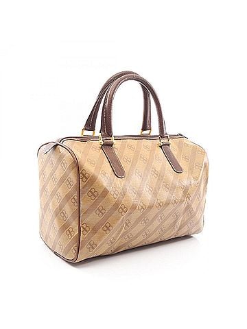 Balenciaga Balenciaga BB Monogram Tote Bag Handbag, Coated Canvas Leather, Women's, Beige/Brown (view 2)