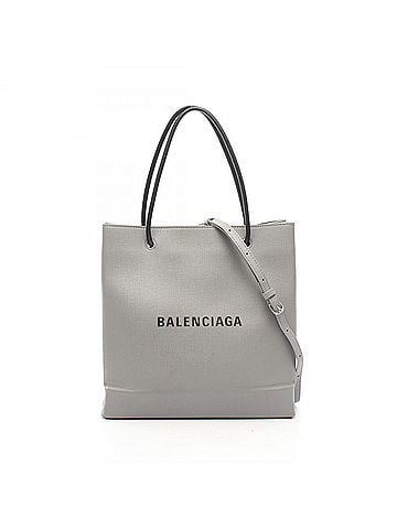 Balenciaga Balenciaga BALENCIAGA SHOPPING TOTE BAG S Shopping Tote Bag Handbag Leather Women's Gray/Black 568813 (view 1)