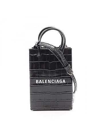 Balenciaga Balenciaga BALENCIAGA SHOPPING PHONE HOLDER Shopping Phone Holder 2-Way Shoulder Bag Handbag Leather Women's Black 593826 (view 1)