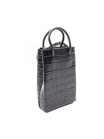 Balenciaga Balenciaga BALENCIAGA SHOPPING PHONE HOLDER Shopping Phone Holder 2-Way Shoulder Bag Handbag Leather Women's Black 593826 (view 2)
