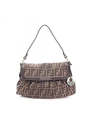 Fendi Fendi Zucca Shoulder Bag/Handbag, Canvas and Leather, Women's, Brown, 8BR445 (view 1)
