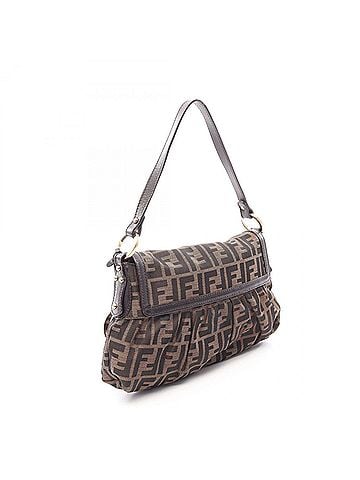Fendi Fendi Zucca Shoulder Bag/Handbag, Canvas and Leather, Women's, Brown, 8BR445 (view 2)