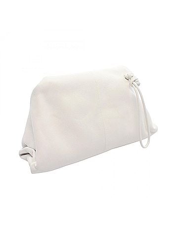 Bottega Veneta Bottega Veneta Triangle Flap Second Bag Clutch Handbag Leather Women's White 622712 (view 2)