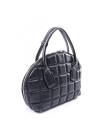 Bottega Veneta Bottega Veneta The Swoop Medium 2-Way Handbag, Leather, Women's, Black (view 2)