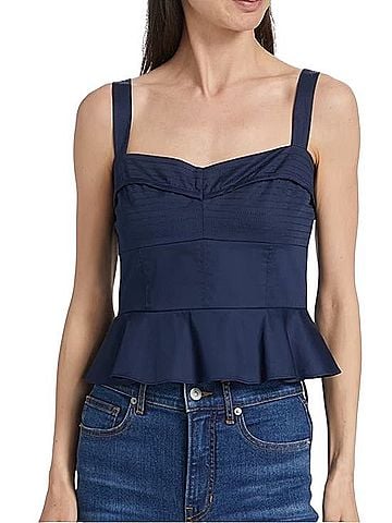 Veronica Beard Carnegie Sleeveless T-Shirt (view 1)