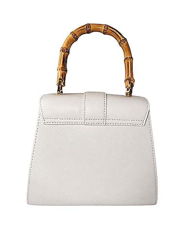 Veronica Beard Bamboo Top Handle Leather Crossbody Bag (view 2)
