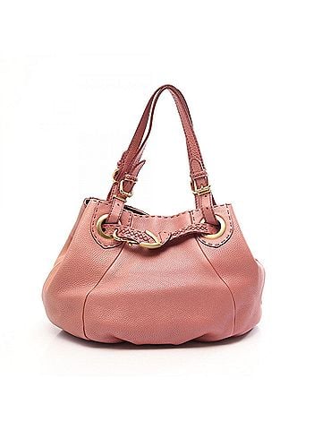 Fendi Fendi Selleria Tote Bag, Leather Handbag, Women's, Pink (view 1)