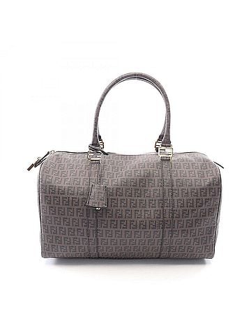 Fendi Fendi Zucchino Boston Bag Handbag, Coated Canvas, Men's &amp; Women's, Brown, 8BL099 (view 1)