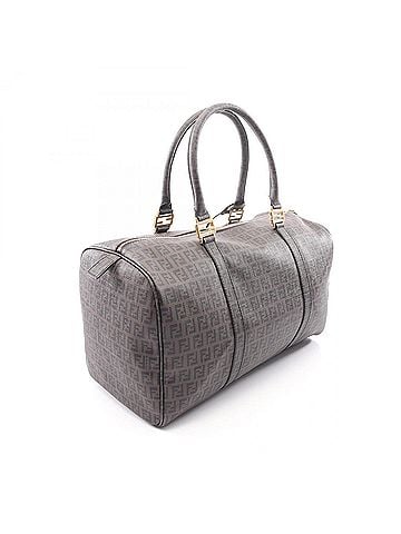 Fendi Fendi Zucchino Boston Bag Handbag, Coated Canvas, Men's &amp; Women's, Brown, 8BL099 (view 2)
