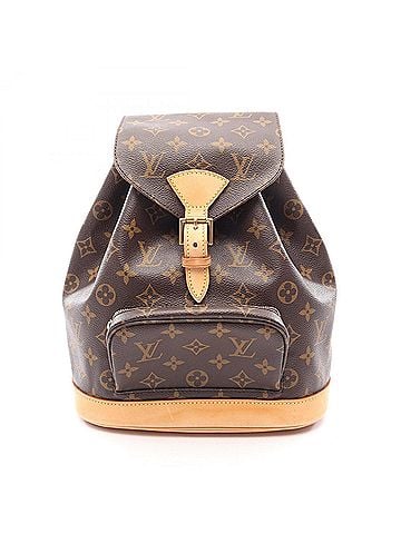 Louis Vuitton Louis Vuitton Montsouris MM Backpack/Handbag, Coated Canvas and Leather, Monogram Pattern, Women's, Brown, M51136 (view 1)