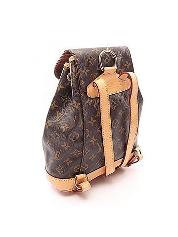 Louis Vuitton Louis Vuitton Montsouris MM Backpack/Handbag, Coated Canvas and Leather, Monogram Pattern, Women's, Brown, M51136 (view 2)