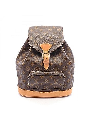Louis Vuitton Louis Vuitton Montsouris MM Backpack/Handbag, Coated Canvas and Leather, Monogram Pattern, Women's, Brown, M51136 (view 1)