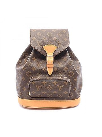 Louis Vuitton Louis Vuitton Montsouris MM Monogram Backpack/Handbag, Coated Canvas and Leather, Pattern, Women's, Brown, M51136 (view 1)