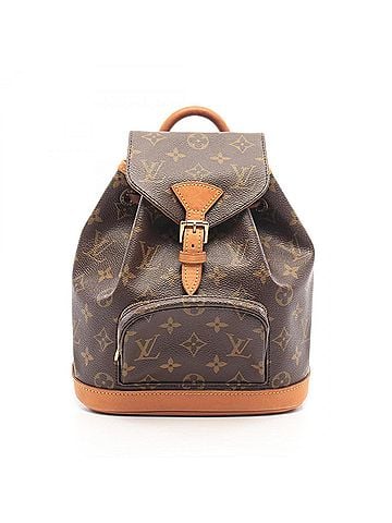 Louis Vuitton Louis Vuitton Mini Montsouris Monogram Backpack/Handbag, Coated Canvas and Leather, Pattern, Women's, Brown, M51137 (view 1)