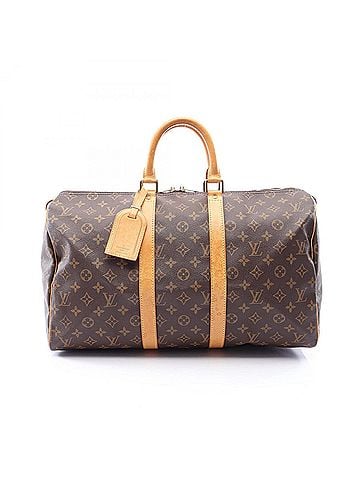 Louis Vuitton Louis Vuitton Keepall 45 Boston Bag Handbag, Coated Canvas and Leather, Monogram Pattern, Men's Women's, Brown, M41428 (view 1)