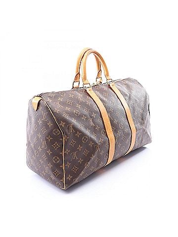 Louis Vuitton Louis Vuitton Keepall 45 Boston Bag Handbag, Coated Canvas and Leather, Monogram Pattern, Men's Women's, Brown, M41428 (view 2)