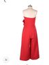 Topshop 92% Polyester 8% Elastane 100% Polyester Red Jumpsuit Size 6 - photo 5