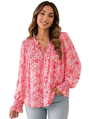 Flying Tomato Long Sleeve Blouse (view 1)